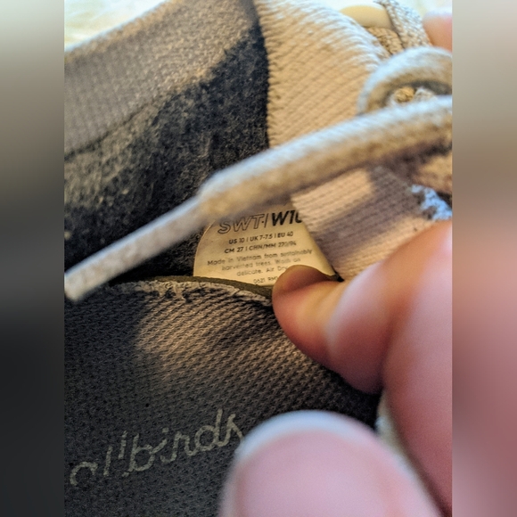 Allbirds Trail Runners SWT in Natural White sz 10 - Picture 9 of 11